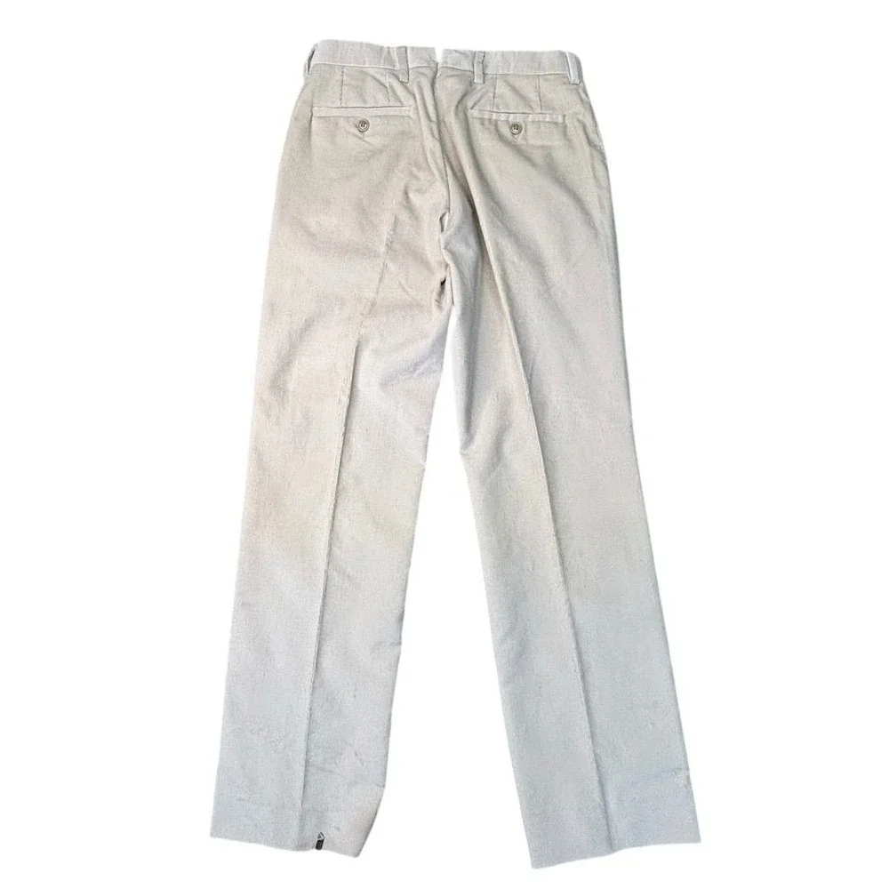 Salvatore Ferragamo Men's Beige Corduroy Dress Pants‎ Size 46 Waist 30 Inseam